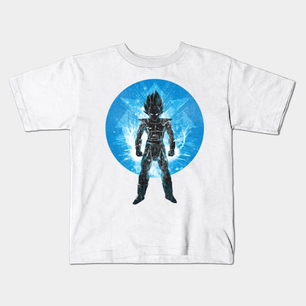 blue sayan storm Kids T-Shirt by kharmazero